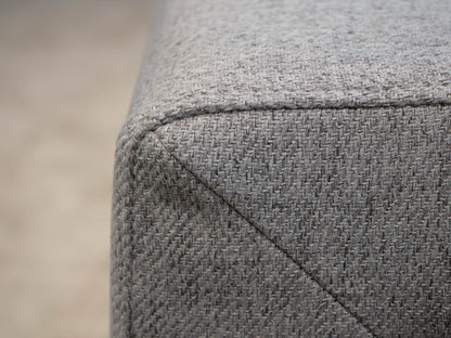 Sofá cama com 2 pufes cinza AVERY - Gato Preto