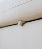 Sofá cama com chaise longue e arrumação bege ORLANDO - Gato Preto