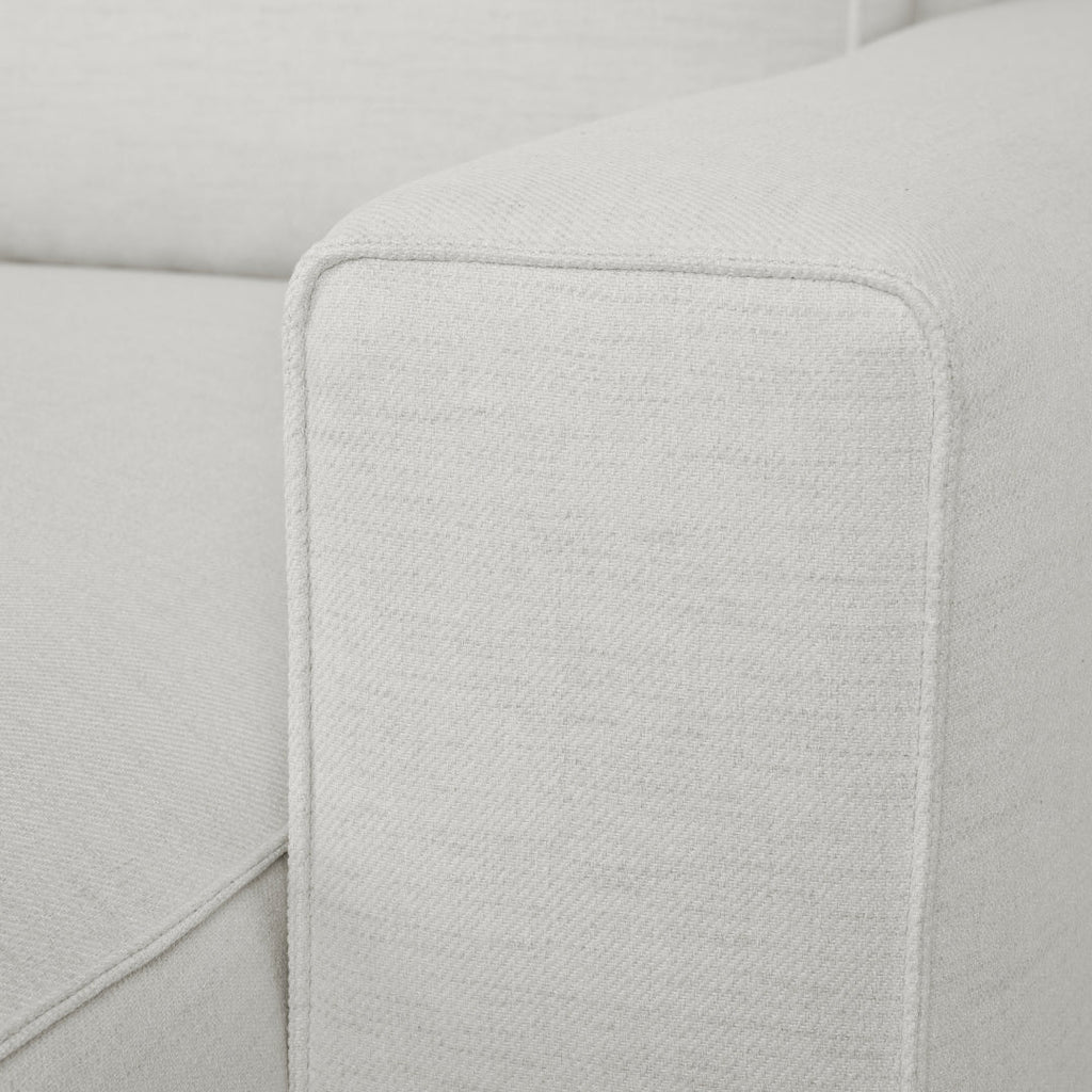 Sofá cama com chaise longue reversível bege JADE - Gato Preto