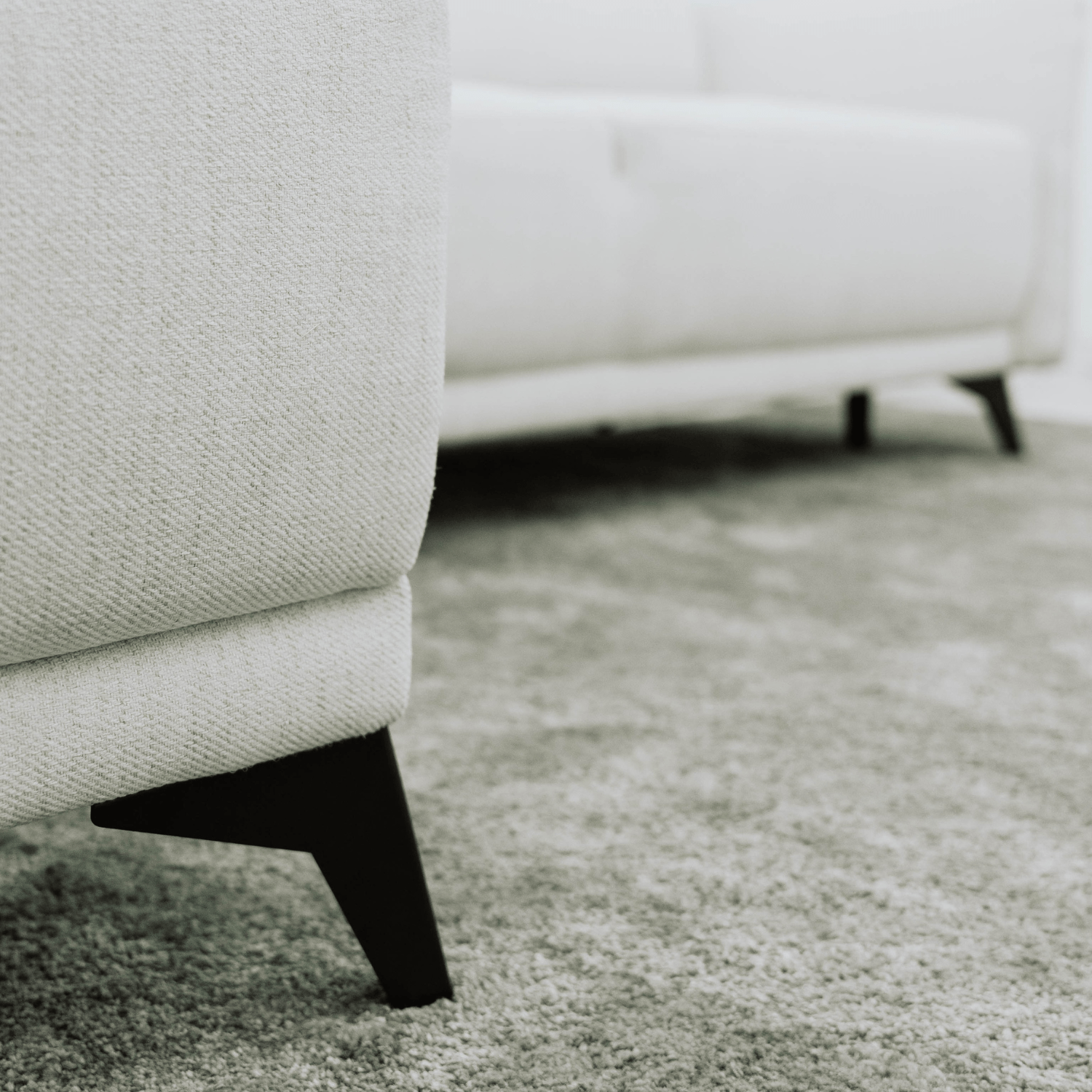 Sofá cama com chaise longue reversível bege TOBY - Gato Preto