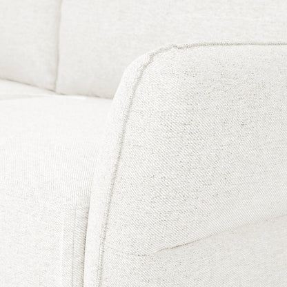 Sofá cama com chaise longue reversível bege TOBY - Gato Preto