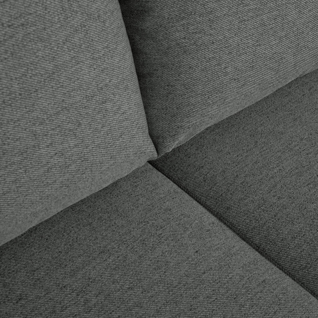 Sofá cama com chaise longue reversível cinza escuro TOBY - Gato Preto