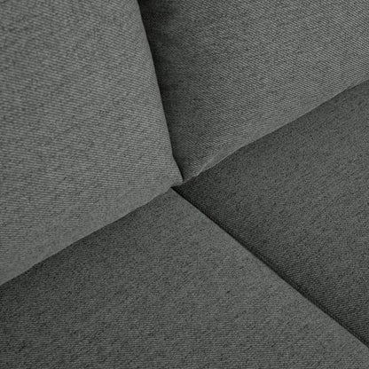 Sofá cama com chaise longue reversível cinza escuro TOBY - Gato Preto