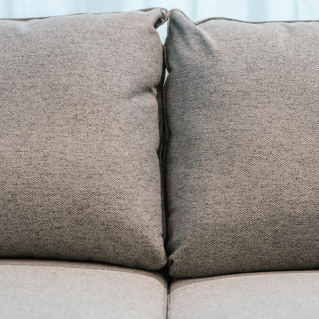 Sofá cama com chaise longue reversível cinza TOBY - Gato Preto