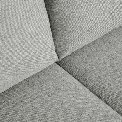 Sofá cama com chaise longue reversível cinza TOBY - Gato Preto