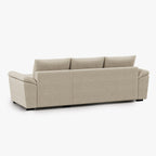 Sofá Cama com Chaise Longue Reversível e Arrumação PORTMAN - Gato Preto