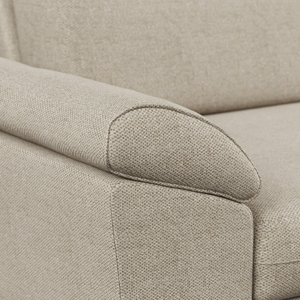 Sofá Cama com Chaise Longue Reversível e Arrumação PORTMAN - Gato Preto