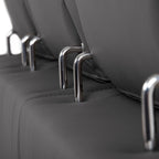 Sofá - Cama com Chaise Longue Reversível e Cabeceiras Ajustáveis Cinza Escuro JOHN - Gato Preto