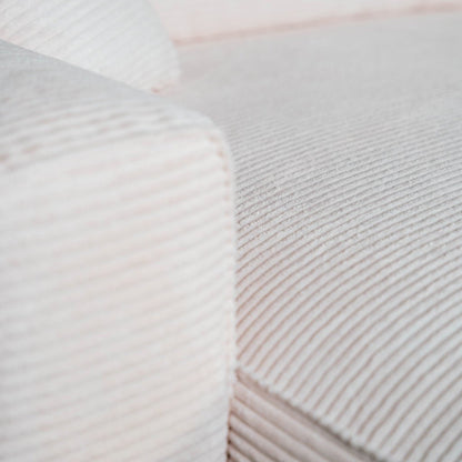 Sofá cama com chaise longue reversível LAUREN - Gato Preto