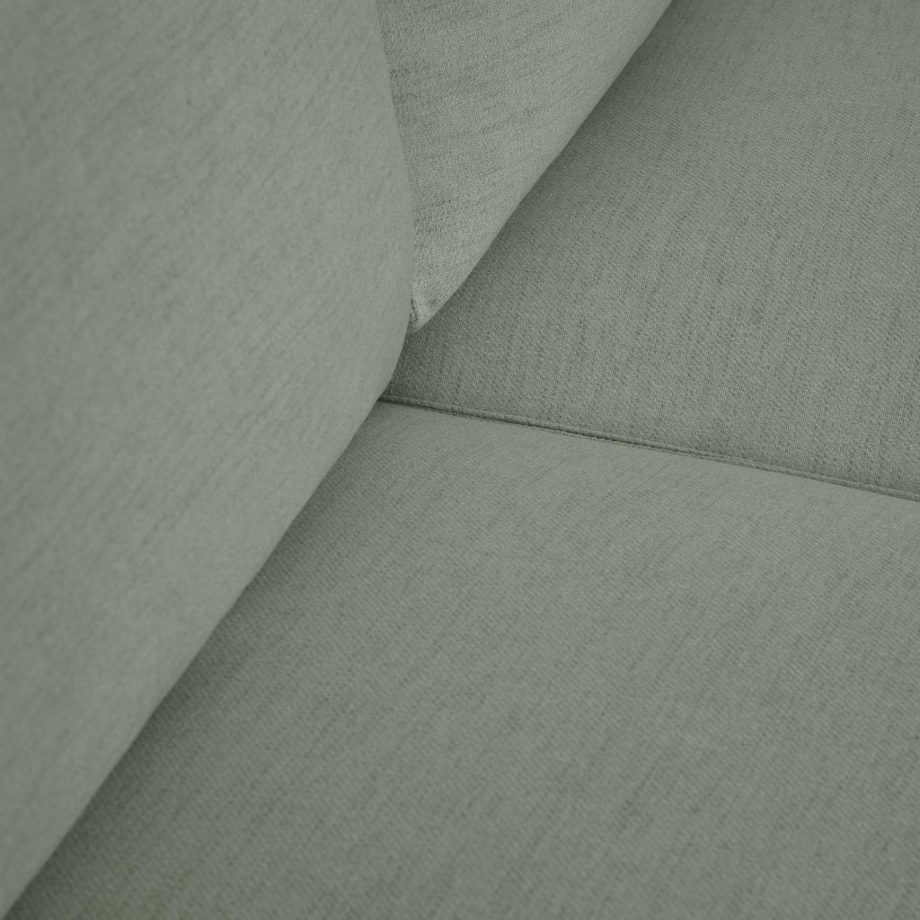 Sofá cama com chaise longue reversível verde JADE - Gato Preto