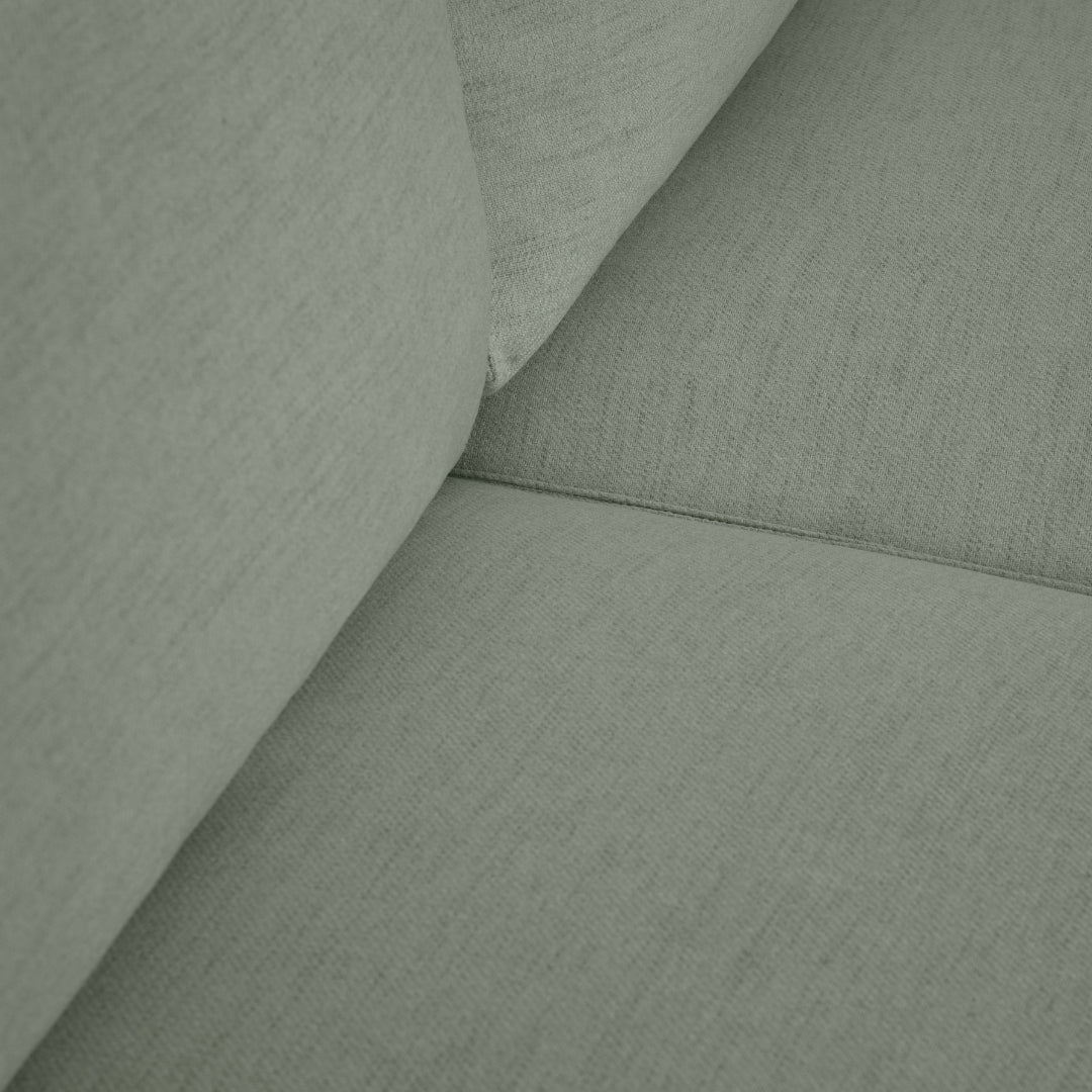 Sofá cama com chaise longue reversível verde JADE - Gato Preto