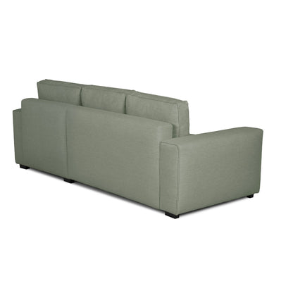 Sofá cama com chaise longue reversível verde JADE - Gato Preto