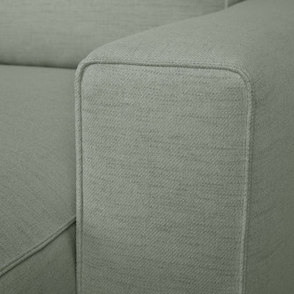 Sofá cama com chaise longue reversível verde JADE - Gato Preto