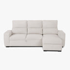 Sofá Cama com Chaise Longue SANDLER - Gato Preto