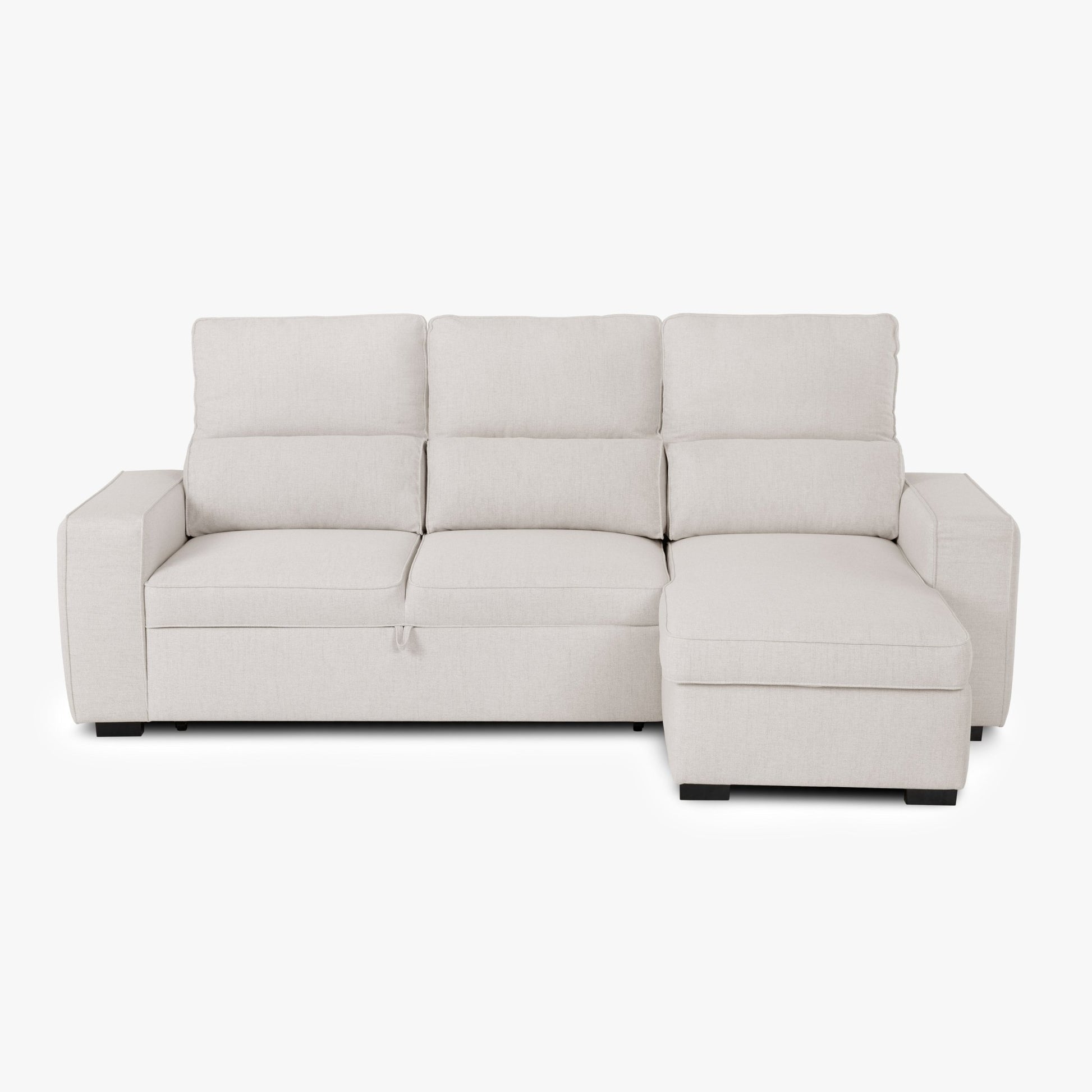 Sofá Cama com Chaise Longue SANDLER - Gato Preto