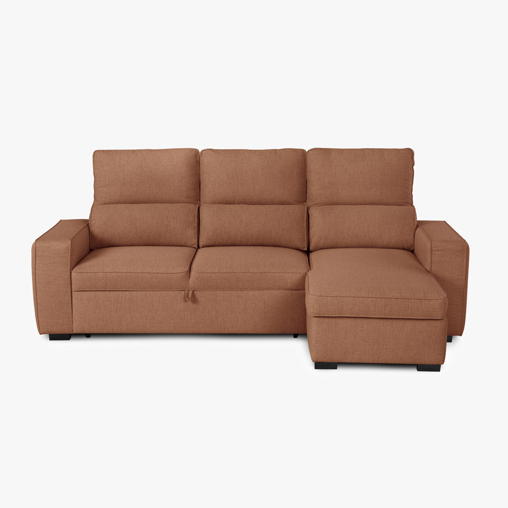 Sofá Cama com Chaise Longue SANDLER - Gato Preto