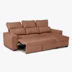 Sofá Cama com Chaise Longue SANDLER - Gato Preto
