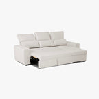 Sofá cama com chaise longue SANDLER - Gato Preto