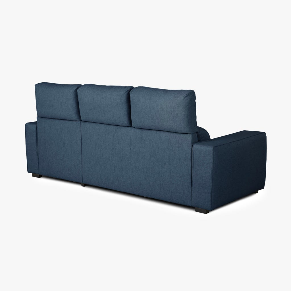 Sofá cama com chaise longue SANDLER - Gato Preto