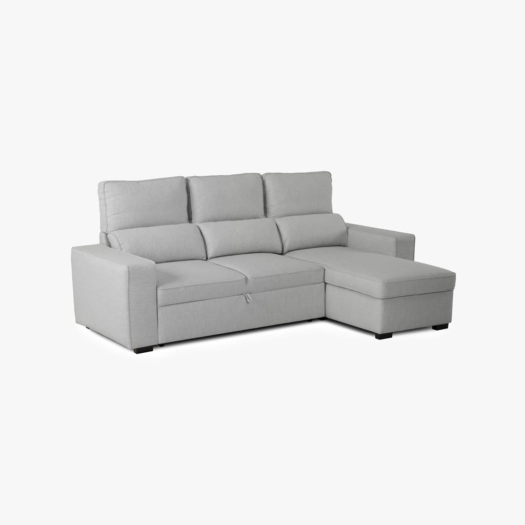 Sofá cama com chaise longue SANDLER - Gato Preto