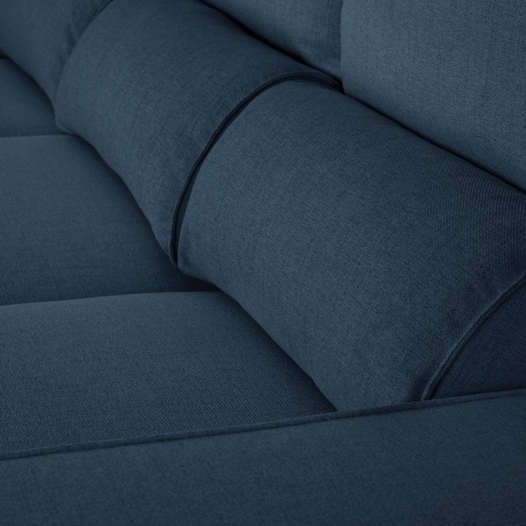 Sofá cama com chaise longue SANDLER - Gato Preto