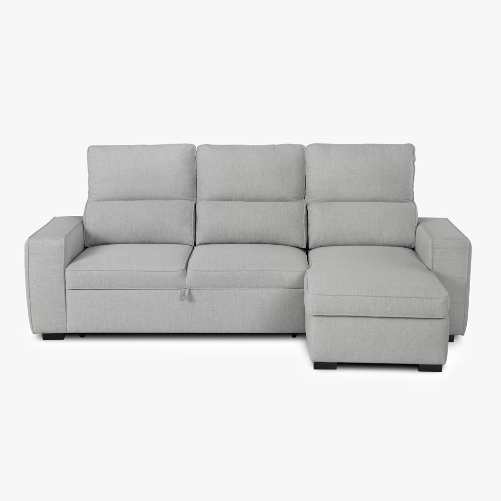 Sofá Cama com Chaise Longue SANDLER - Gato Preto