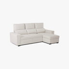Sofá cama com chaise longue SANDLER - Gato Preto