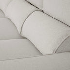 Sofá cama com chaise longue SANDLER - Gato Preto