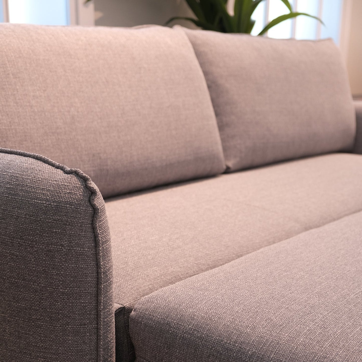 Sofá cama com sistema easyBed cinza CHLOÉ - Gato Preto