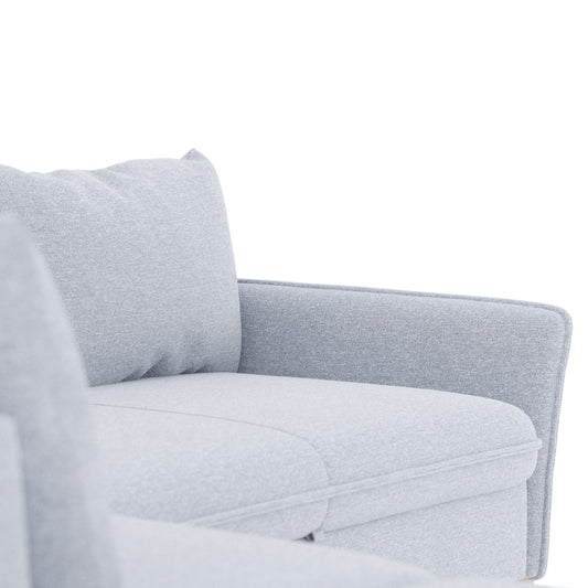 Sofá cama de canto azul ARIA - Gato Preto