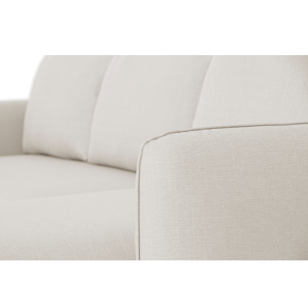 Sofá cama sistema easybed com chaise longue reversível bege VOGUE - Gato Preto