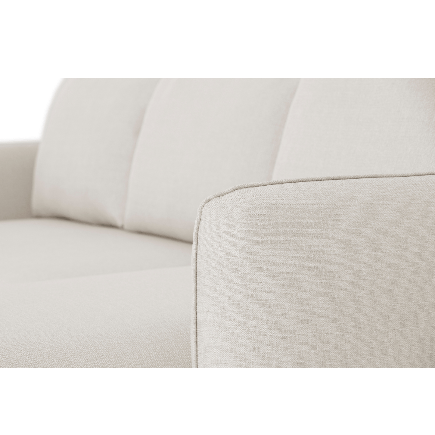 Sofá cama sistema easybed com chaise longue reversível bege VOGUE - Gato Preto