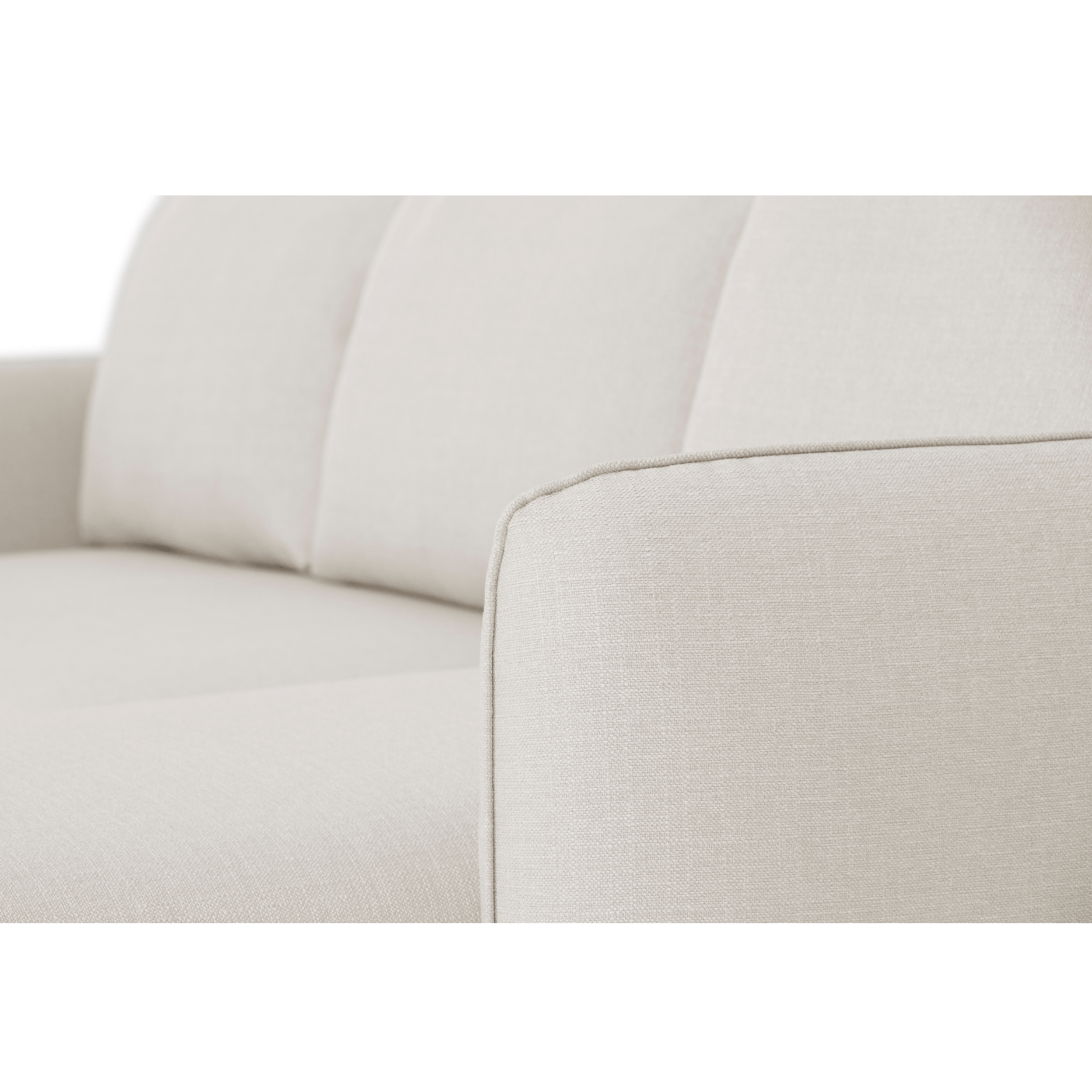 Sofá cama sistema easybed com chaise longue reversível bege VOGUE - Gato Preto