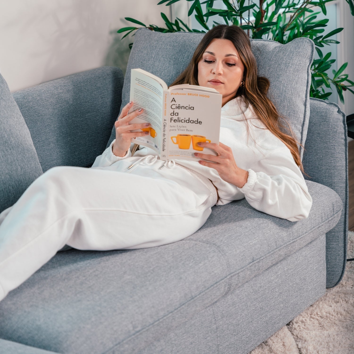 Sofá cama sistema easybed com chaise longue reversível cinza VOGUE - Gato Preto