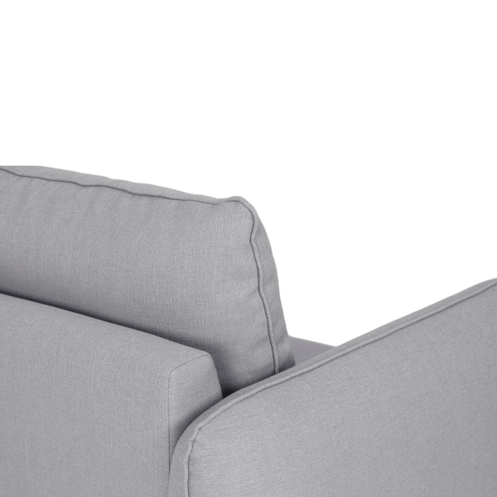 Sofá cama sistema easybed com chaise longue reversível cinza VOGUE - Gato Preto