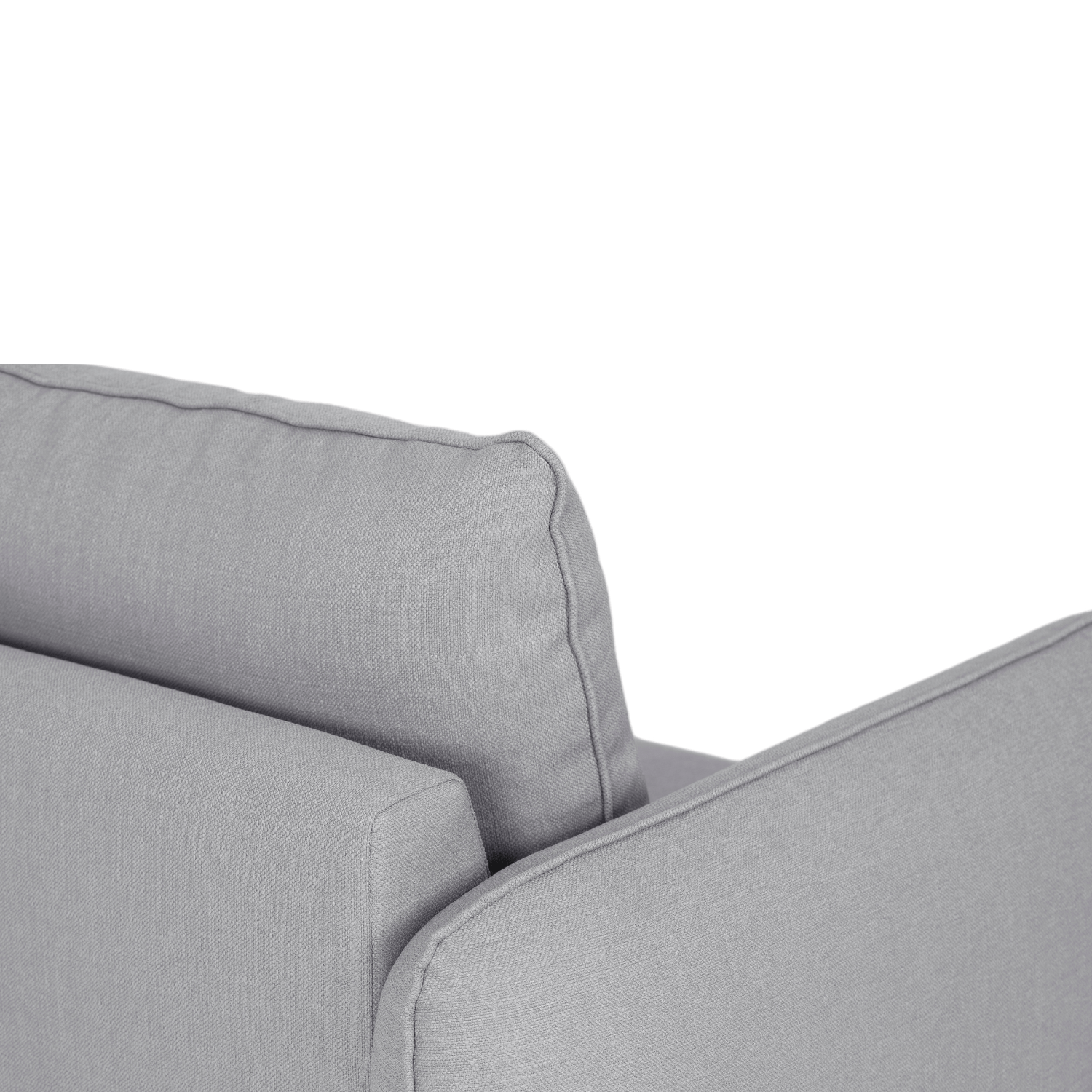 Sofá cama sistema easybed com chaise longue reversível cinza VOGUE - Gato Preto