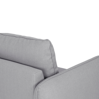 Sofá cama sistema easybed com chaise longue reversível cinza VOGUE - Gato Preto