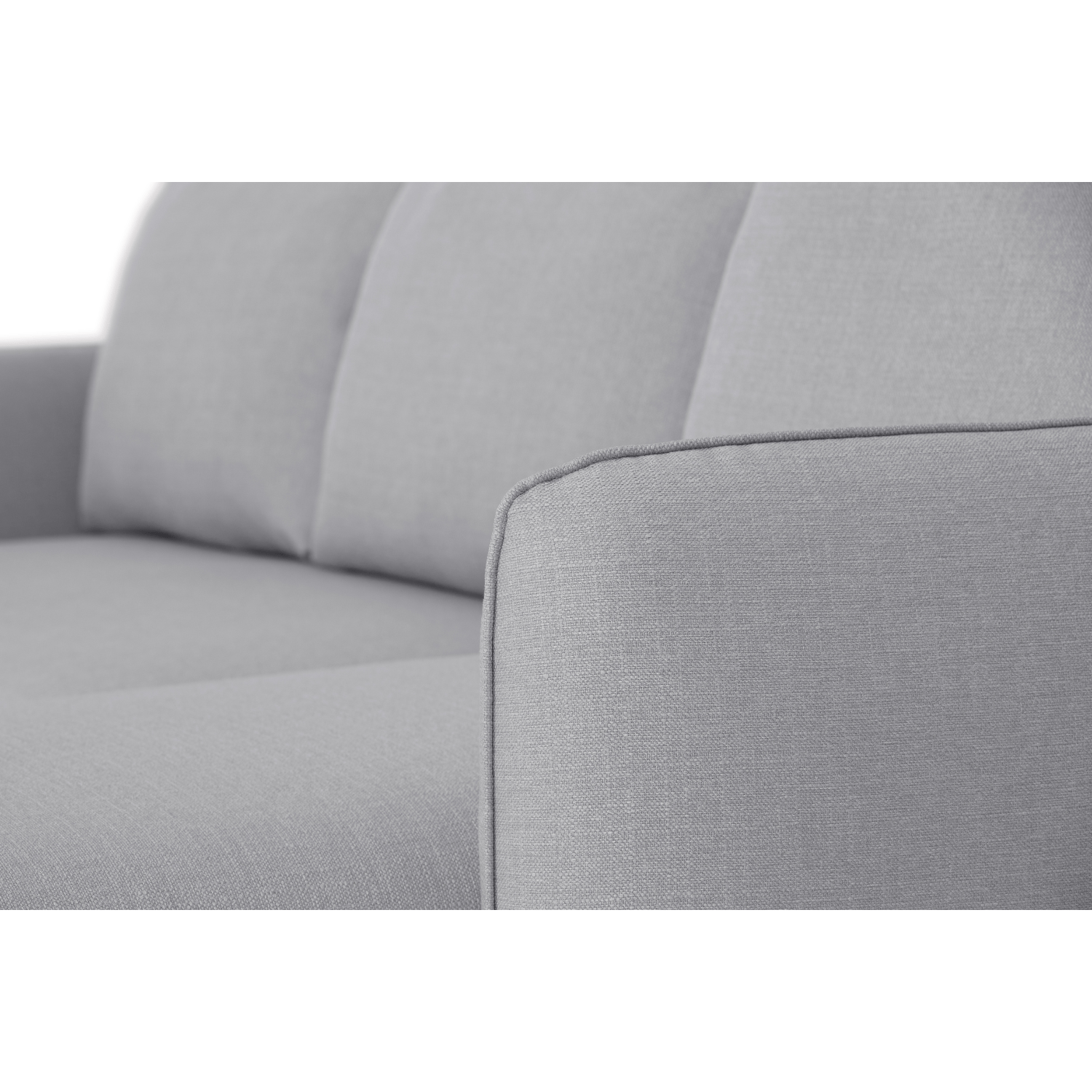 Sofá cama sistema easybed com chaise longue reversível cinza VOGUE - Gato Preto