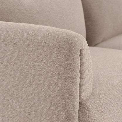 Sofá chaise longue bege ELORA - Gato Preto