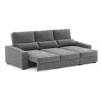 Sofá Chaise Longue com Arrumação KEEN - Gato Preto