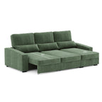 Sofá Chaise Longue com Arrumação KEEN - Gato Preto