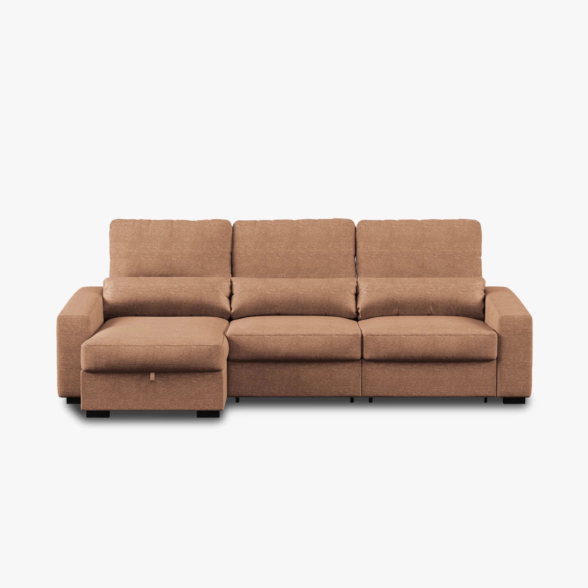 Sofá Chaise Longue com Arrumação KEEN - Gato Preto