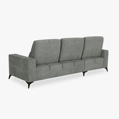 Sofá chaise longue esquerda cinza BARDEM - Gato Preto