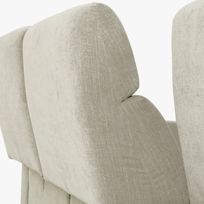 Sofá chaise longue esquerda cinza BARDEM - Gato Preto