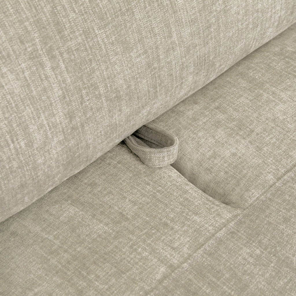 Sofá chaise longue esquerda cinza BARDEM - Gato Preto