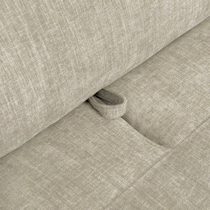 Sofá chaise longue esquerda cinza BARDEM - Gato Preto