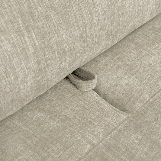 Sofá chaise longue esquerda cinza BARDEM - Gato Preto