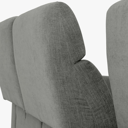 Sofá chaise longue esquerda cinza BARDEM - Gato Preto