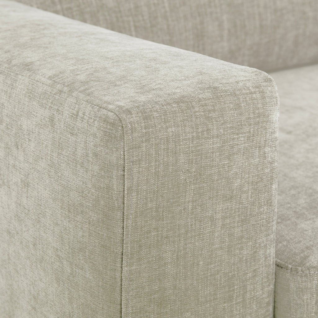 Sofá chaise longue esquerda cinza BARDEM - Gato Preto