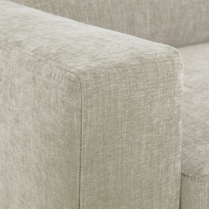 Sofá chaise longue esquerda cinza BARDEM - Gato Preto